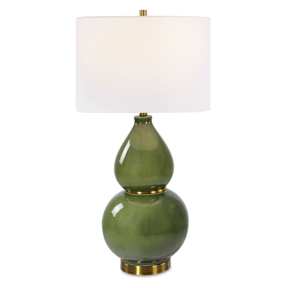Gourd Table Lamp - Green
