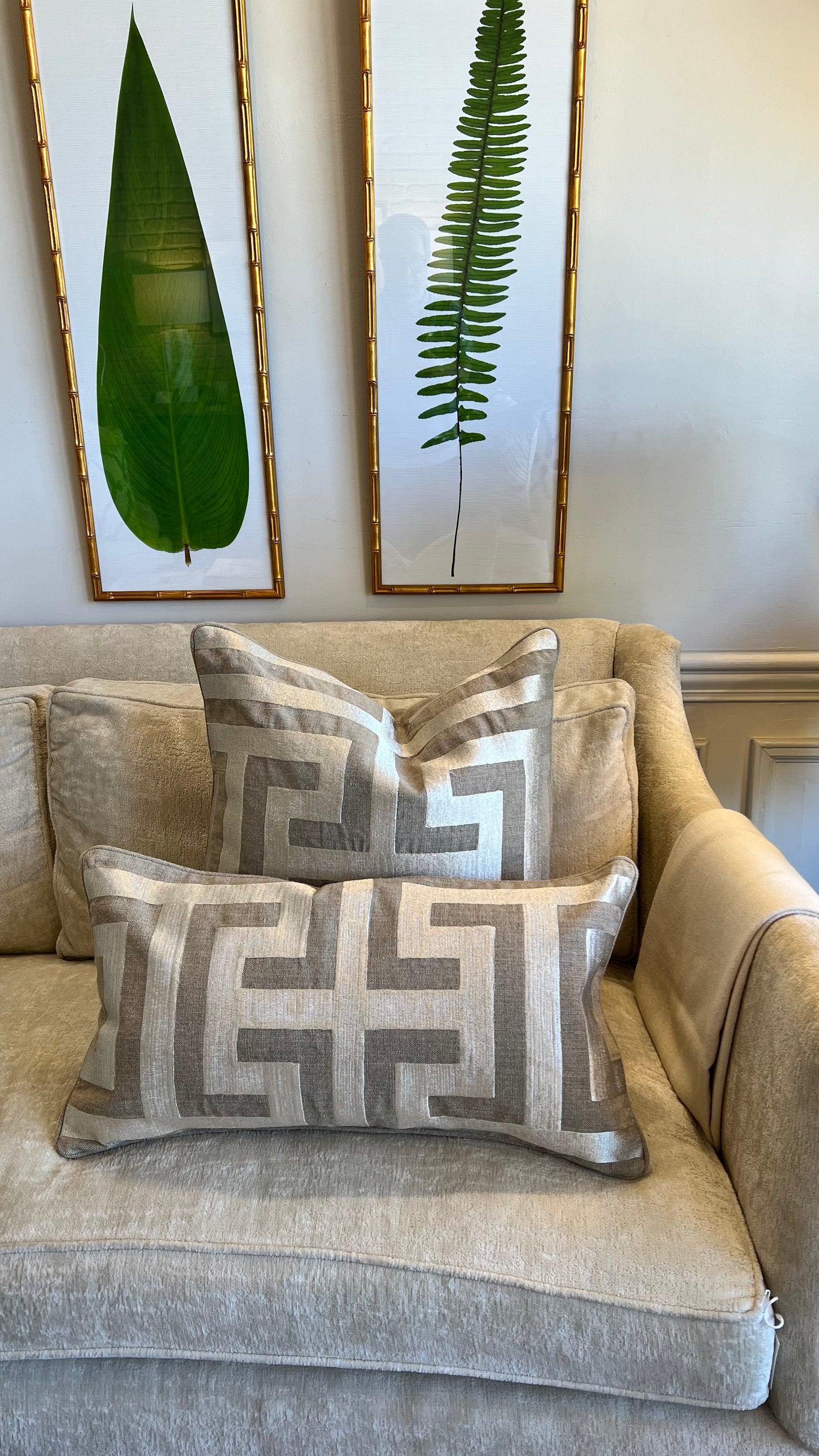 Maze Linen Embroidered Pillows