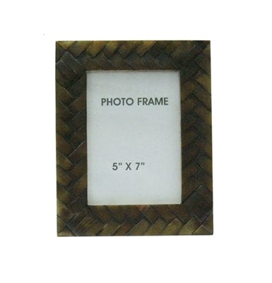 Brown Criss-Cross 5x7 Frame - Frame