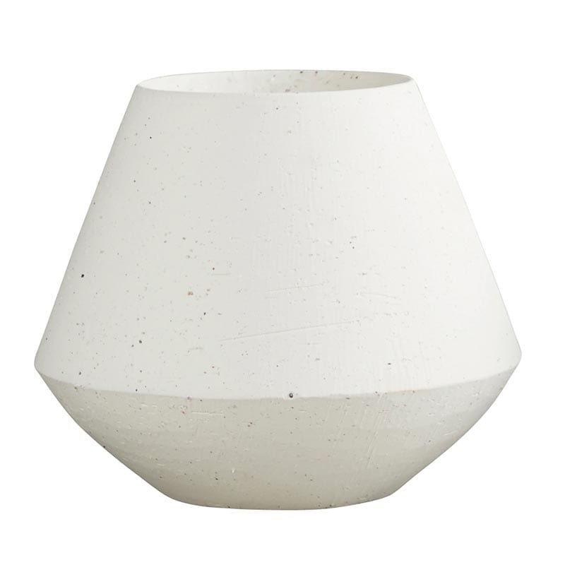 Ceramic Two-Tone Textured Pot - Large - 7’’ Dia x 6’’H