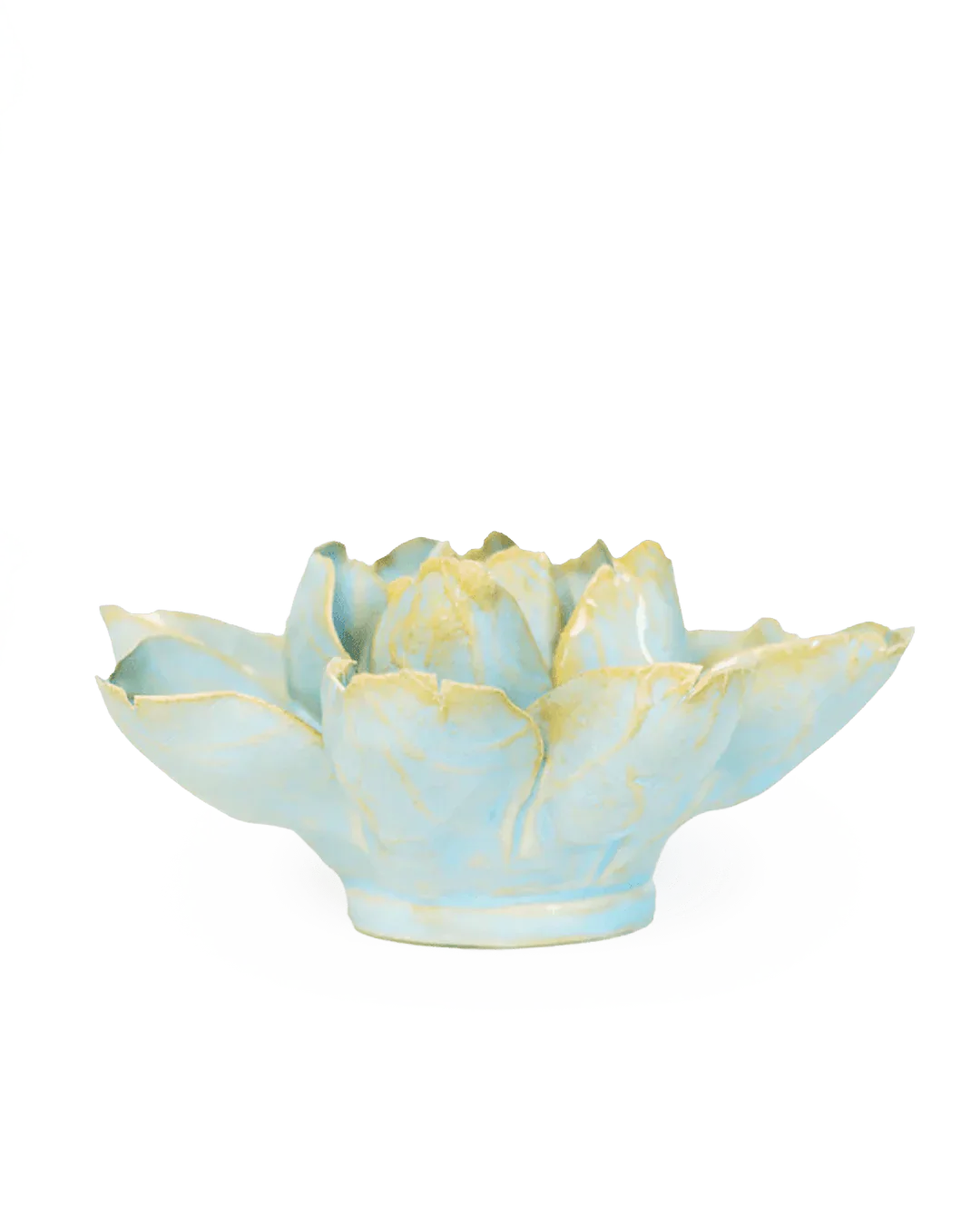 Chive Robin’s Egg Blue Aurora Water Lily Ceramic Flower - Home Decor