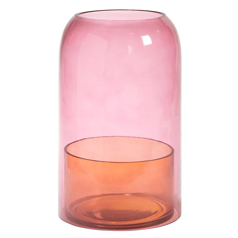 Colored Glass Candle Cloche - Large - Candle Holder