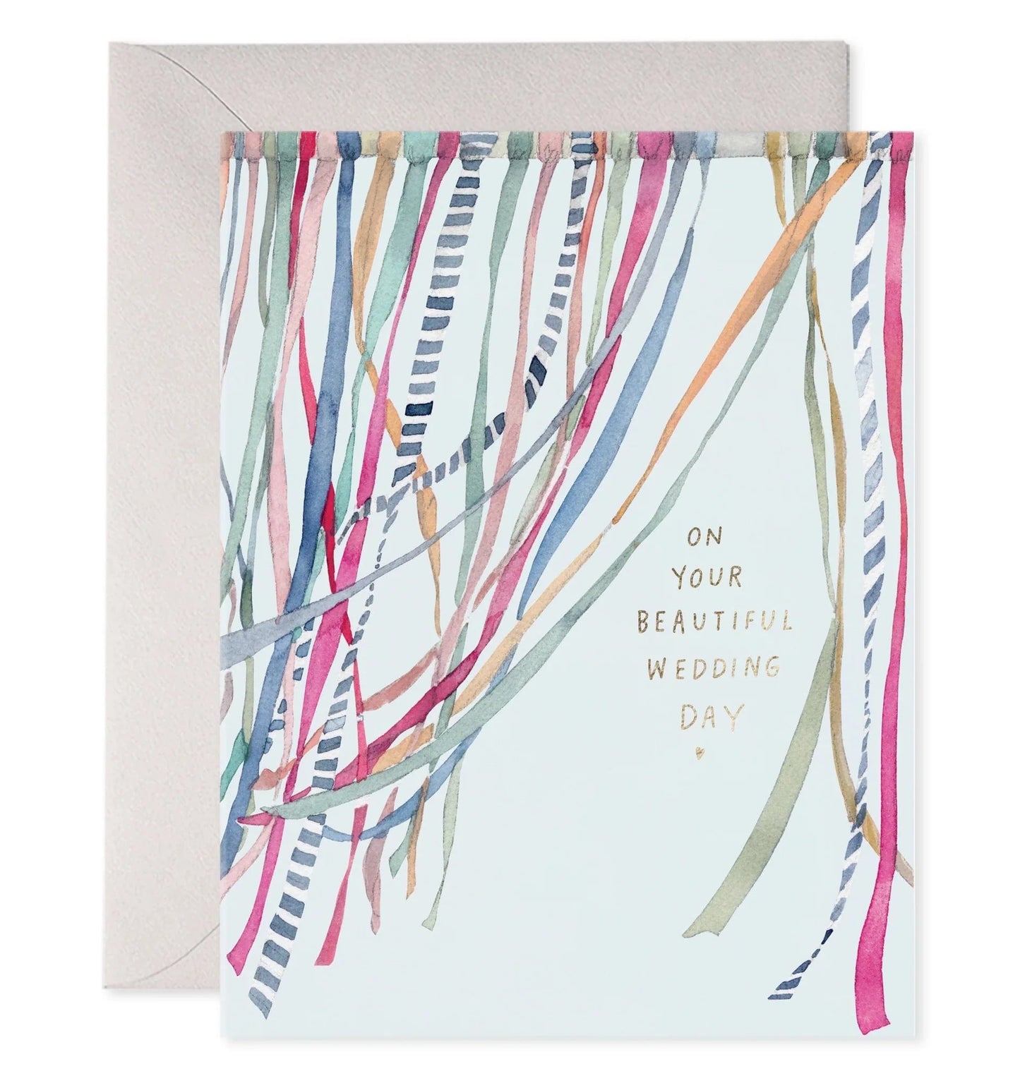E. Frances Paper Wedding Ribbons Greeting Card - Greeting Card