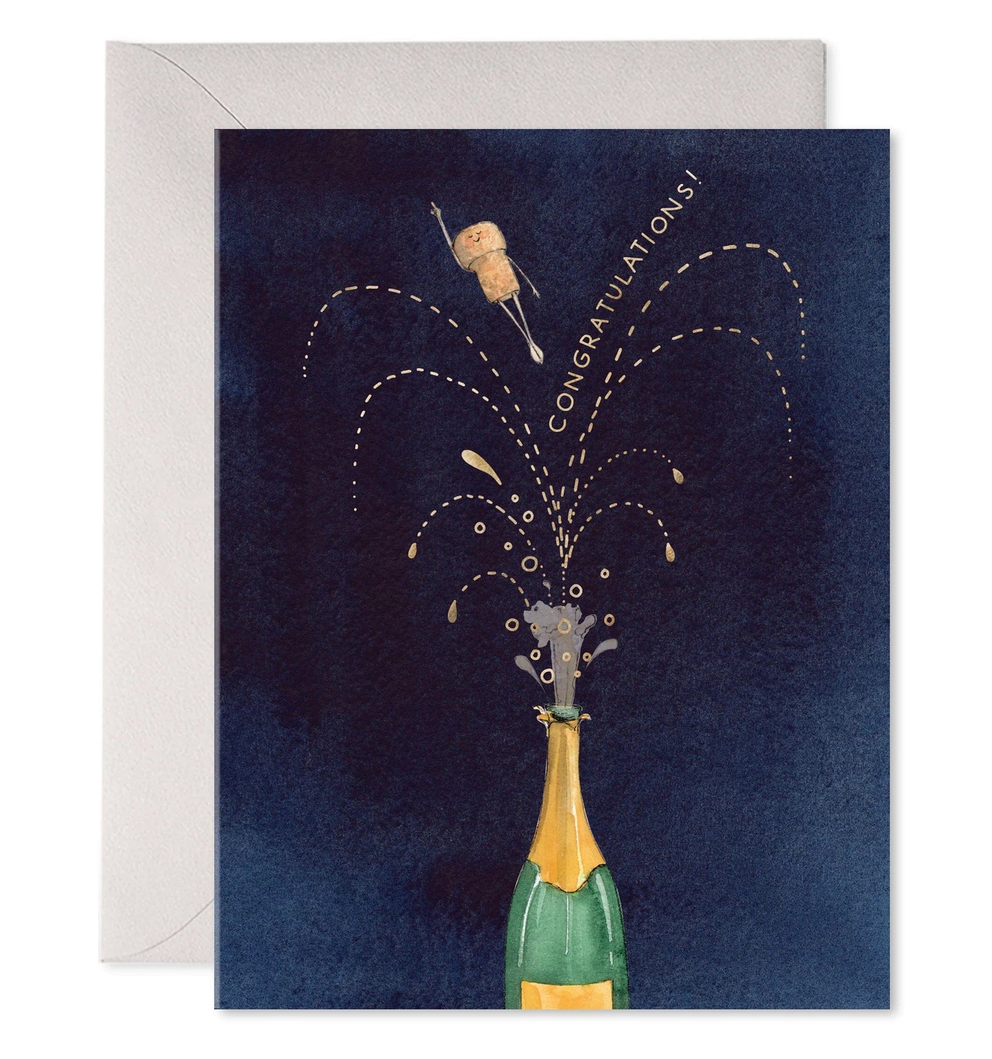 E. Frances Paper Flying Cork Greeting Card