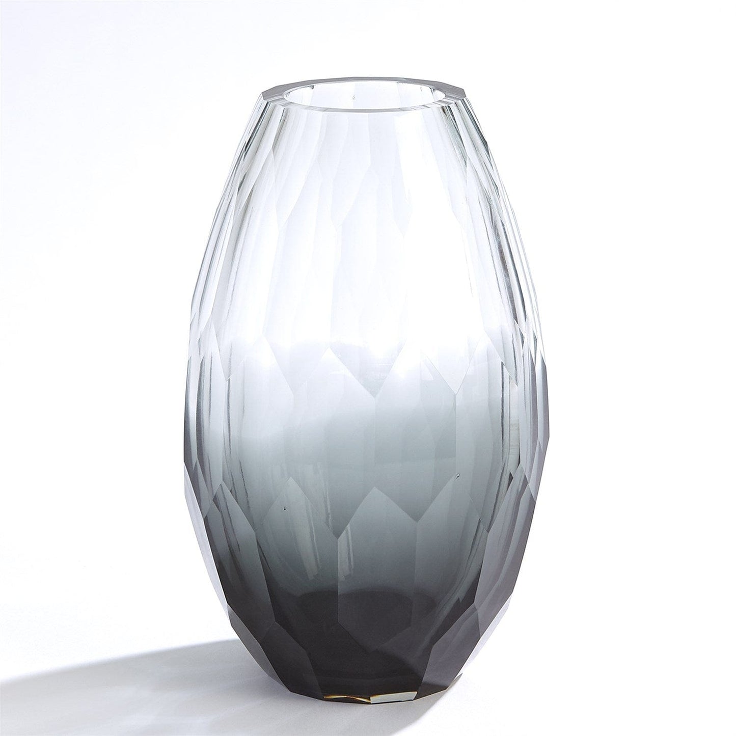 Prism Multi-Faceted Glass Vase- Large - vases