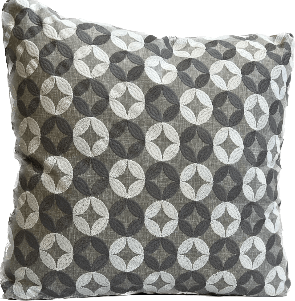 Shelby Embroidered Linen Pillow - Pillows