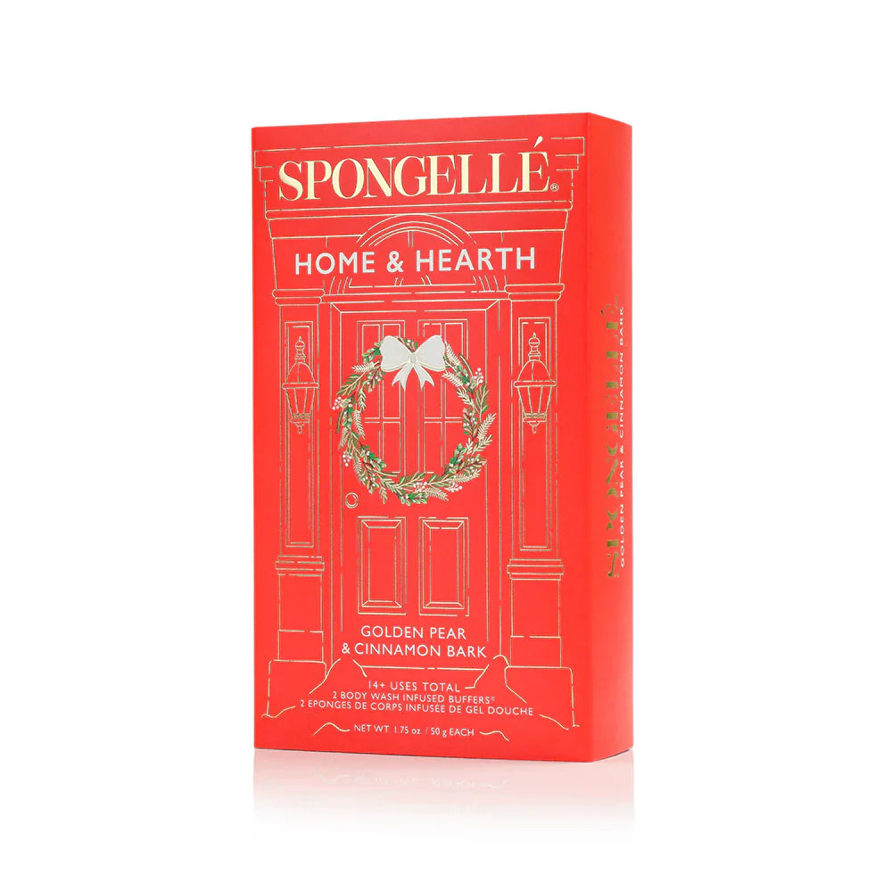 Spongelle Wreath Body Wash Infused Buffers - Home & Hearth Collection - Personal Care