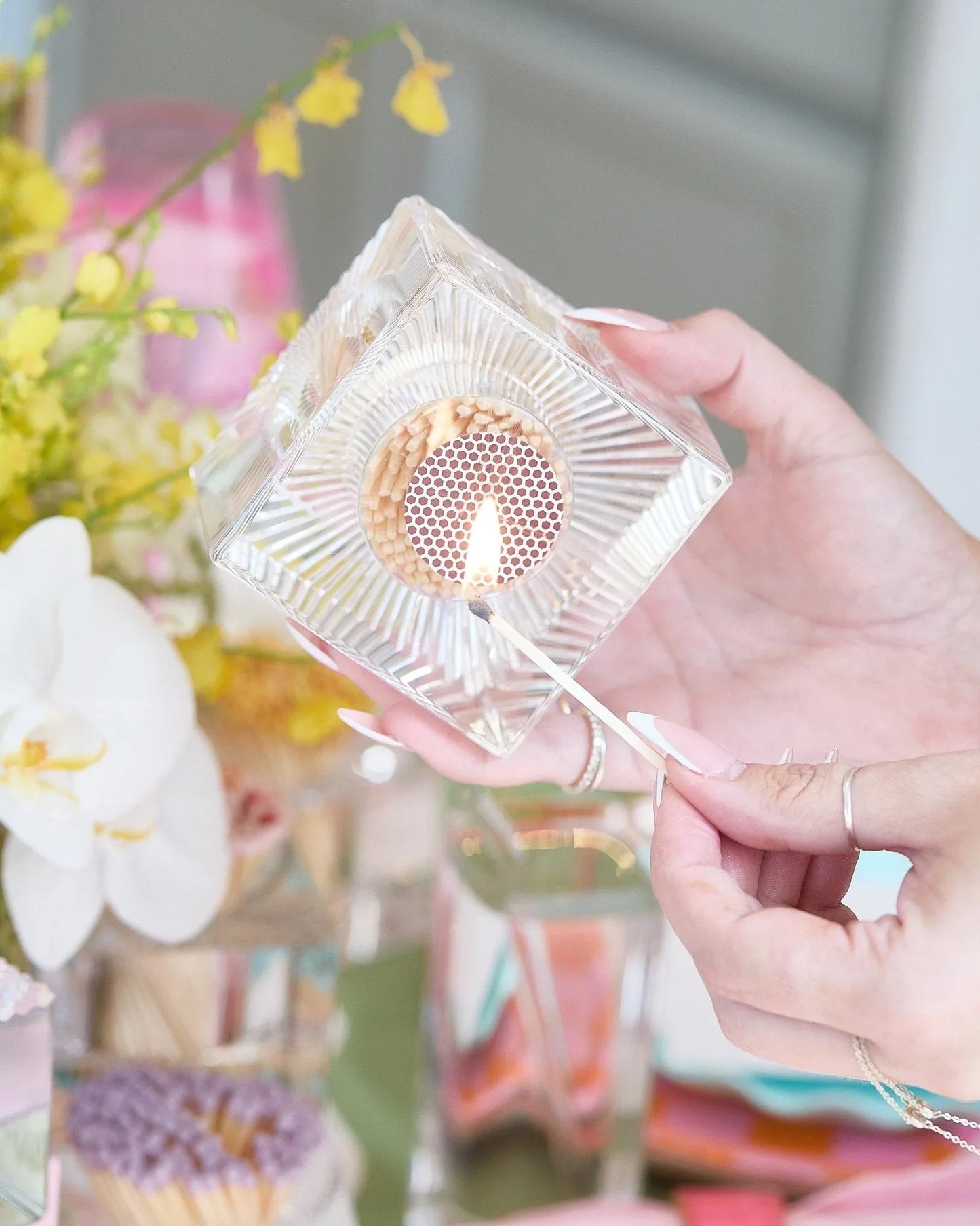 Square Acrylic Match Striker - Confetti - Match Striker