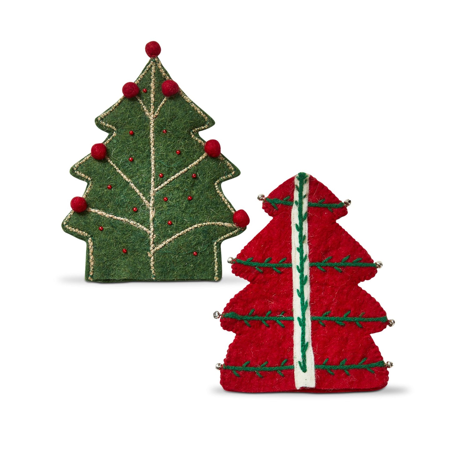 Holiday Tree 100% Wool Bottle Topper