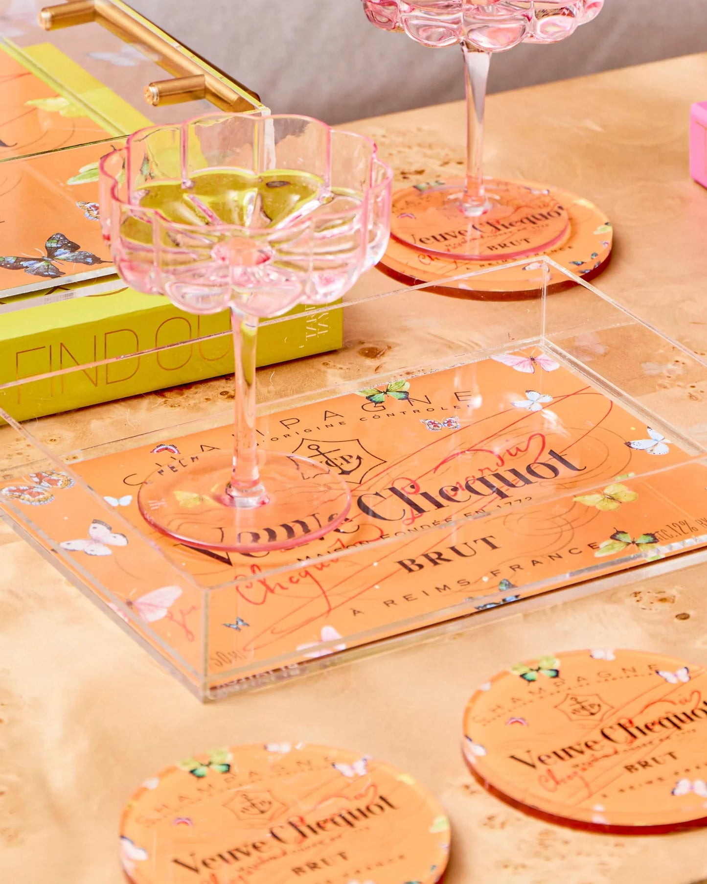 Tart by Taylor Bubbly Butterfly Small Tray - Home Decor