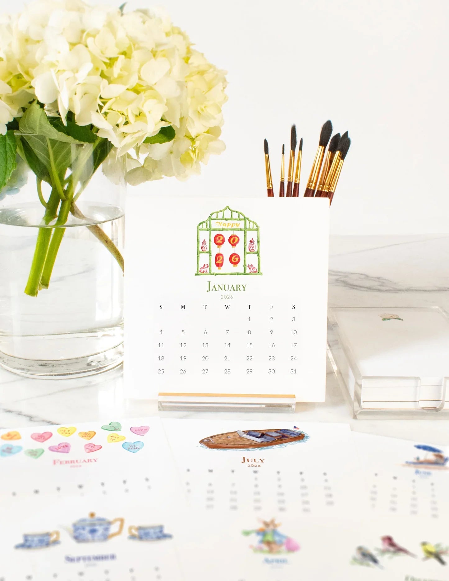 Taylor Paladino 2026 Everyday Desktop Art Calendar