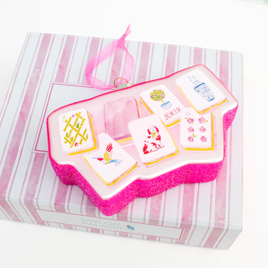 Taylor Paladino Mahjong Tiles Ornament - Holiday