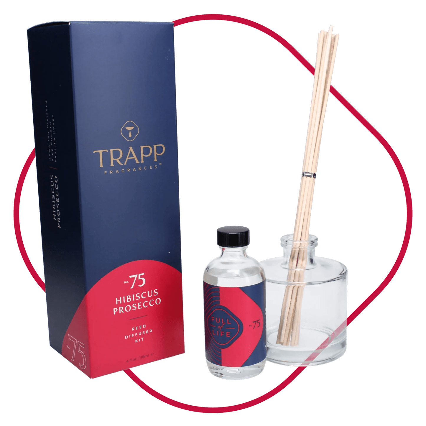 Trapp No. 75 Hibiscus Prosecco Reed Diffuser