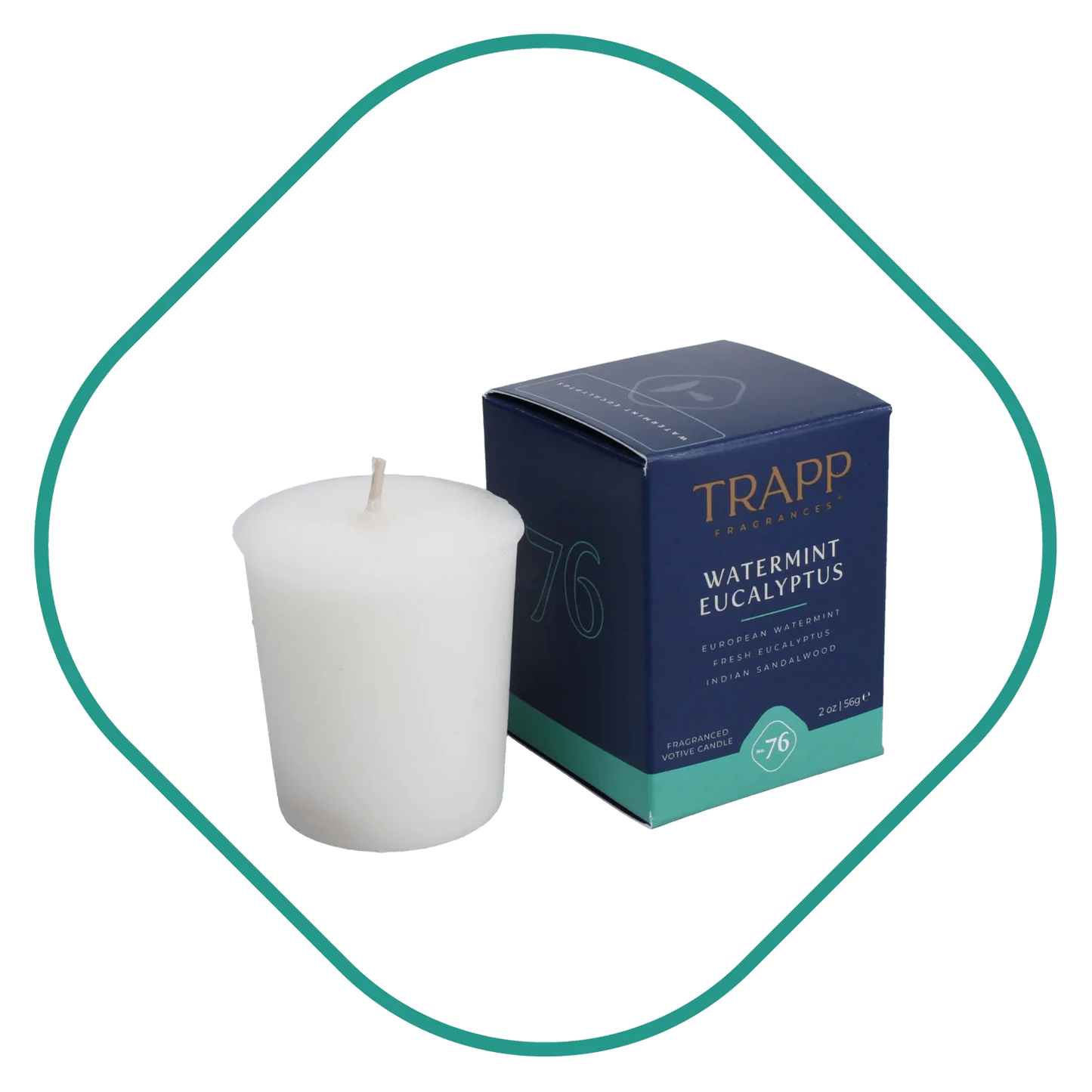 Trapp No.76 Watermint Eucalyptus Votive Candle - Candle