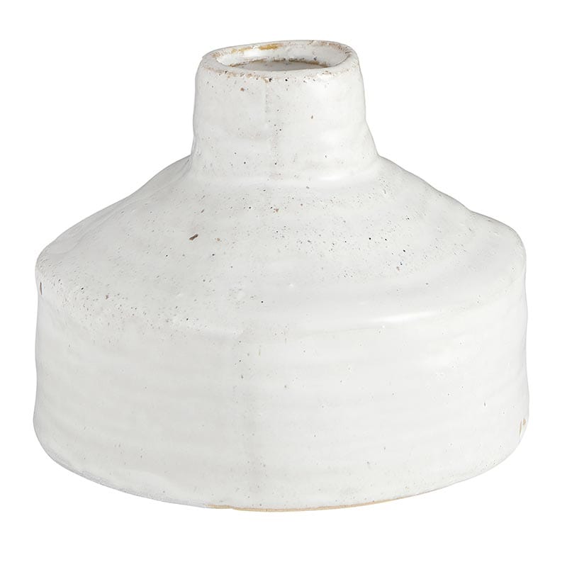 Wide Top Organic Ceramic Vase