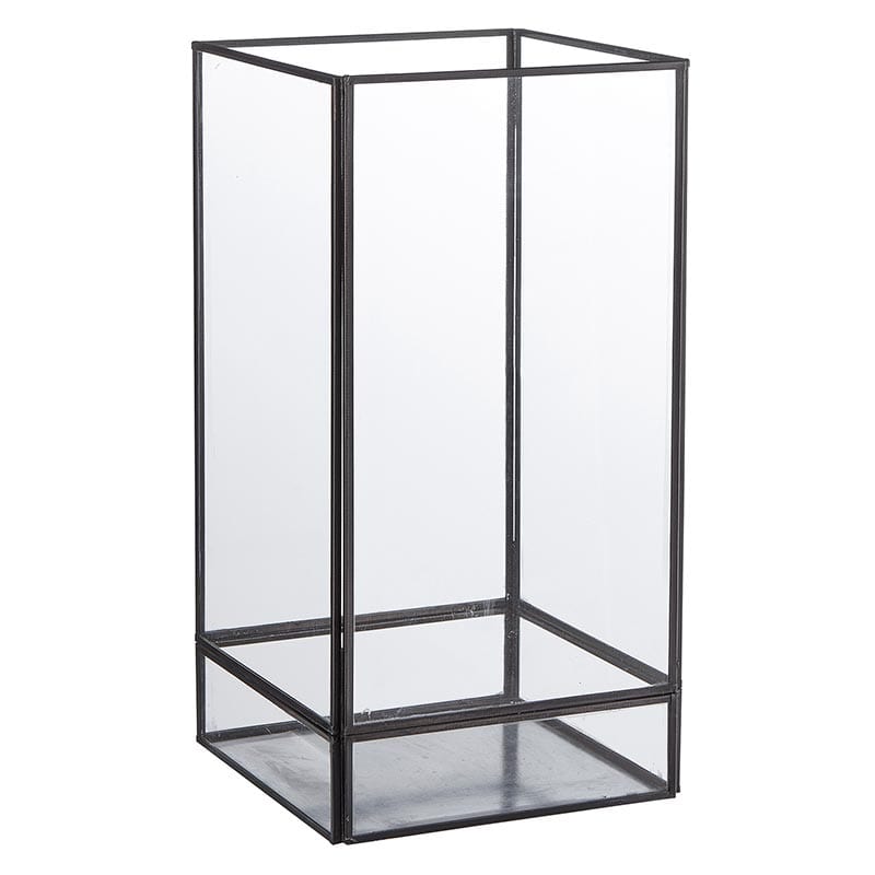 Iron and Glass Square Lantern