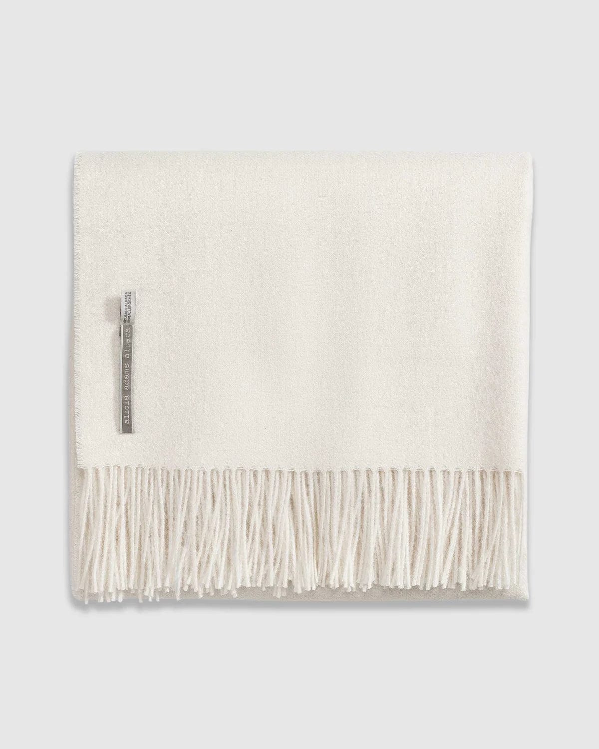 Baby Alpaca Throw - White