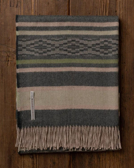 Casablanca Baby Alpaca Throw- Green