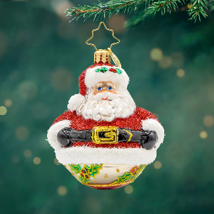 Jolly Holly Claus Gem Ornament
