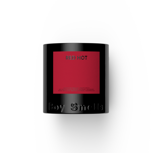 Boy Smells Red Hot Candle