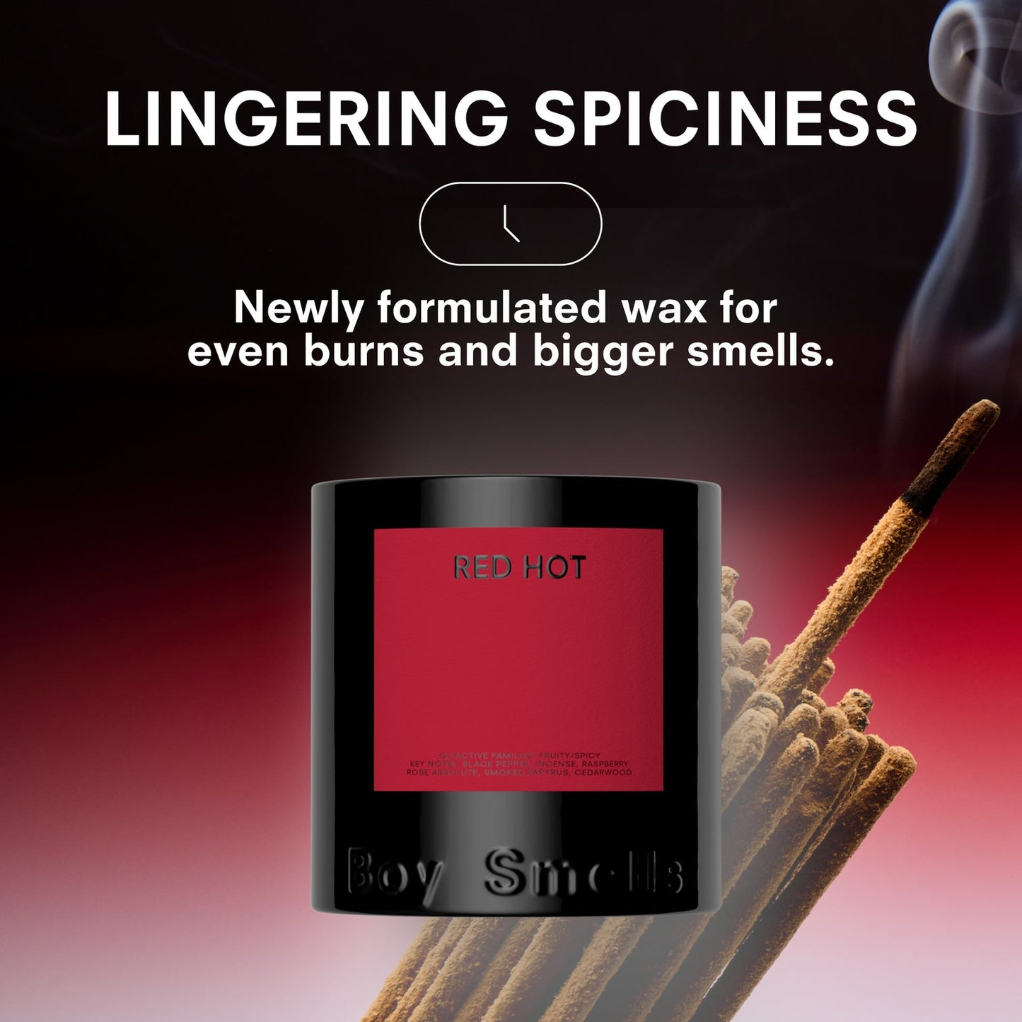 Boy Smells Red Hot Candle