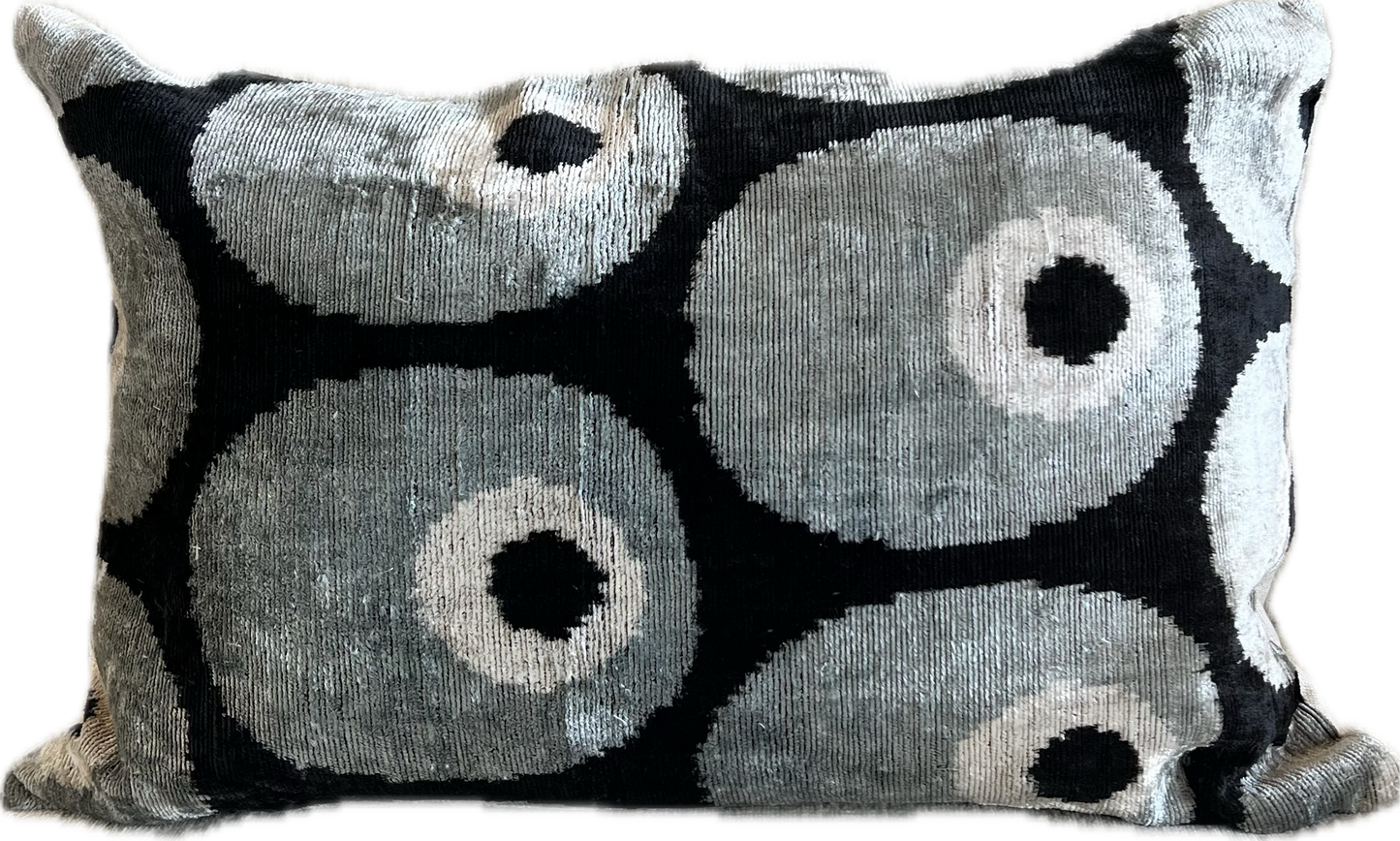 Thomas Lumbar Silk and Cotton Velvet Pillow