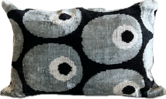Thomas Lumbar Silk and Cotton Velvet Pillow