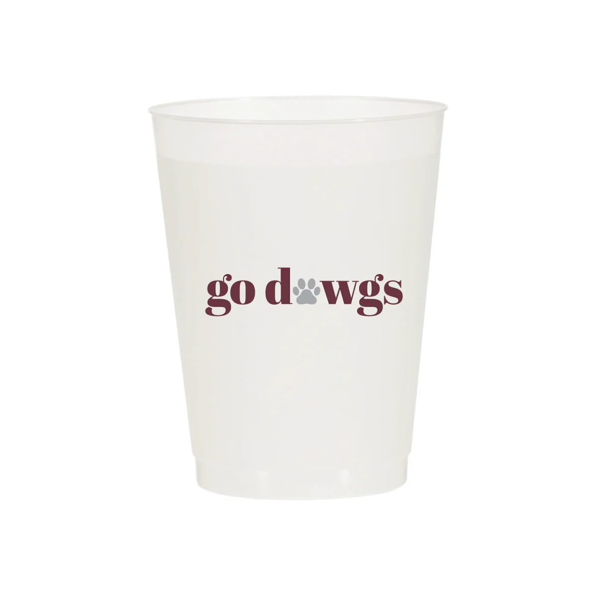 Go Dawgs Frosted Flex Cups and Beverage Napkins