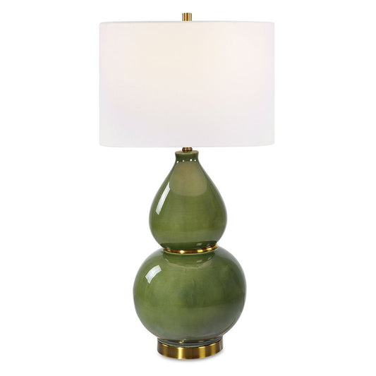 Gourd Table Lamp - Green