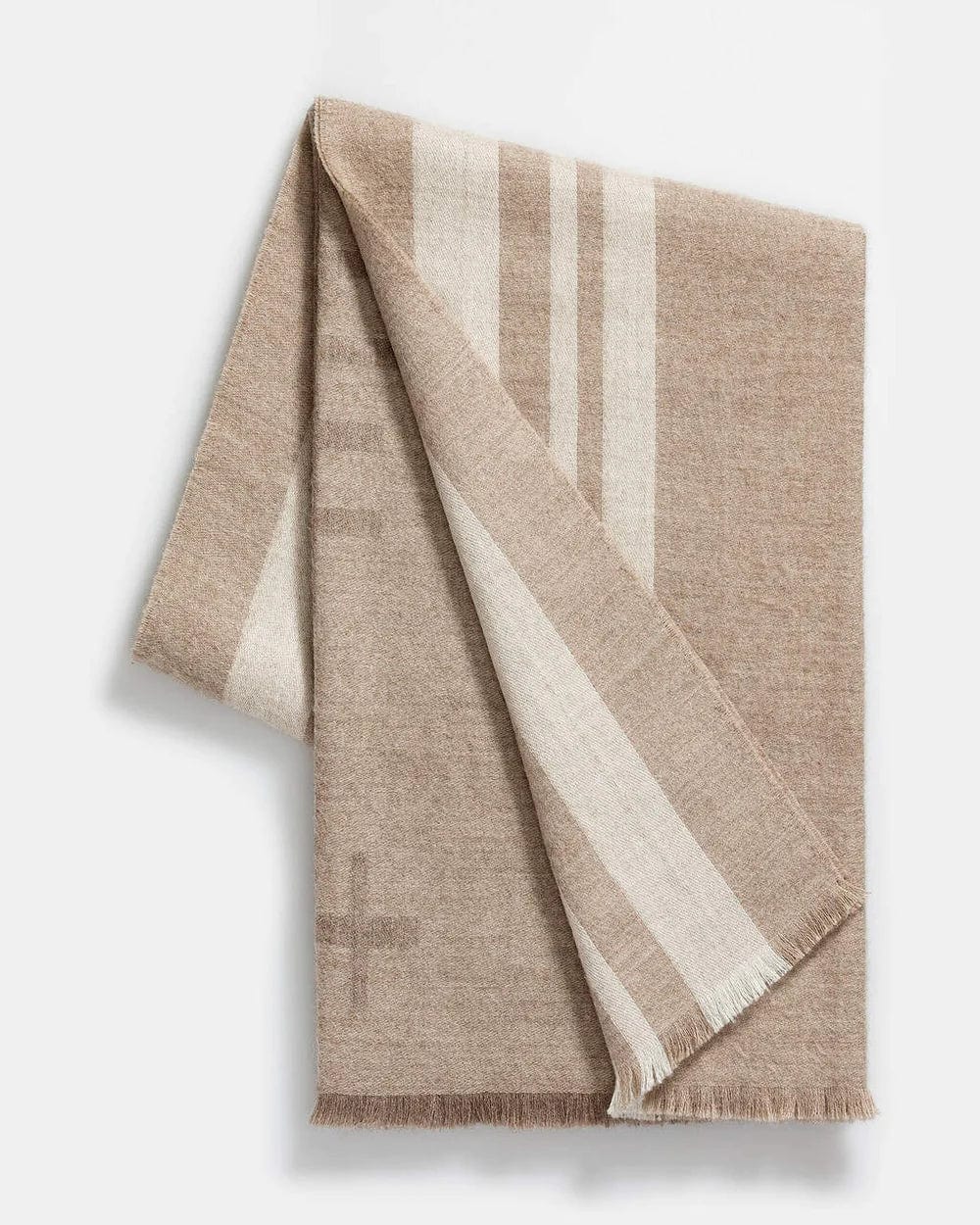 Baby Alpaca Mazing Throw-Taupe