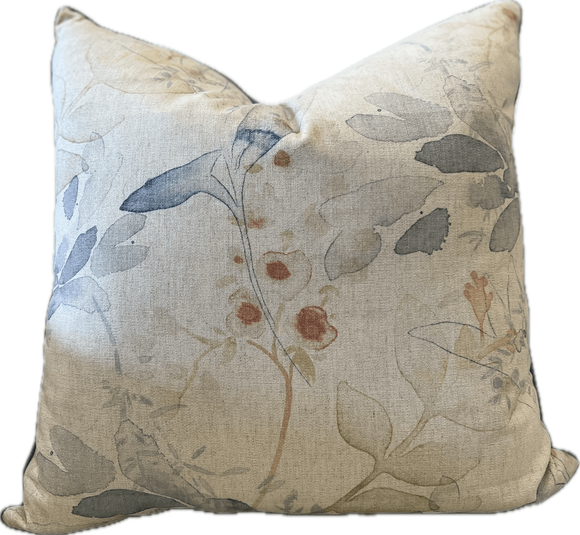 Adele Linen Floral Pillow-A Holland & Williams Signature Collection Pillow - Pillows