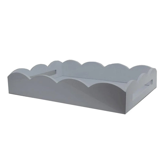 Chiffon Scalloped Lacquer Tray