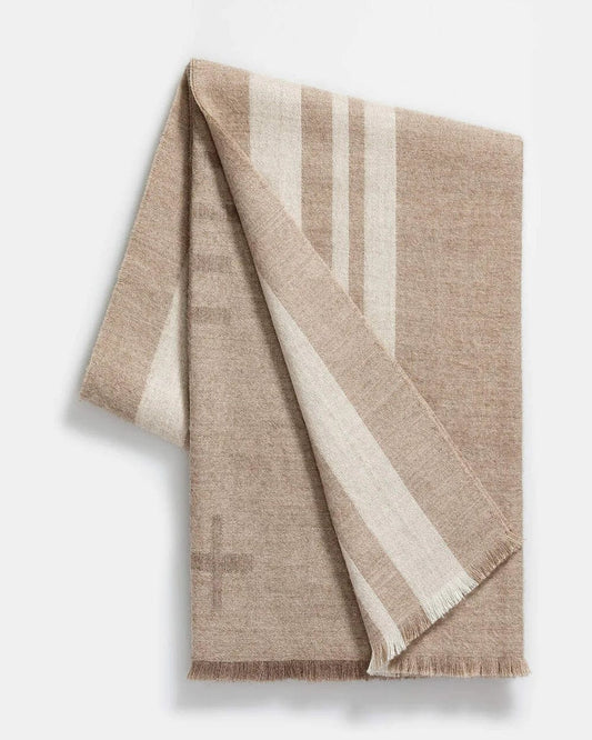 Baby Alpaca Mazing Throw-Taupe - Throw