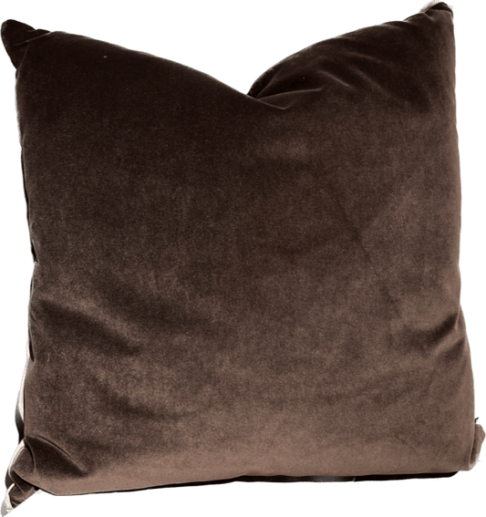 Banks Velvet Pillow- Godiva/Organza