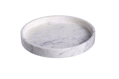 Large Round Marble Tray 12"