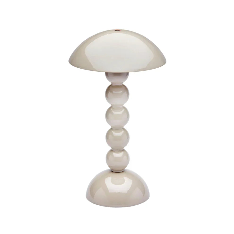 Chocolate Lacquer Rechargeable Bobbin LED Lamp - Thumbnail 4
