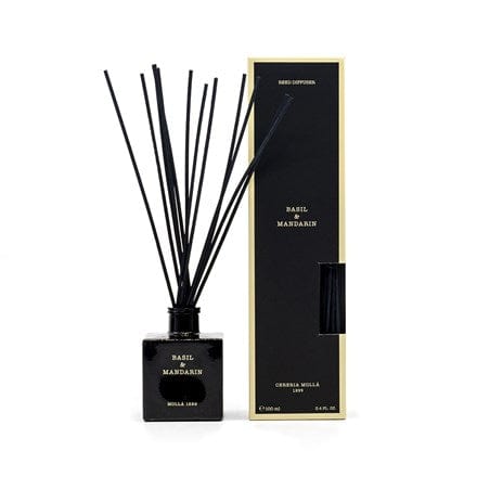 Cereria Molla Basil and Mandarin 3.4 fl oz Reed Diffuser - Reed Diffuser