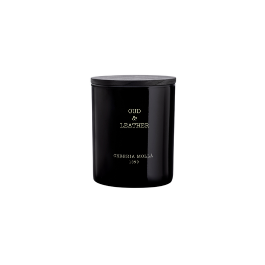 Cereria Molla Oud and Leather Candle - 8 oz - Candle