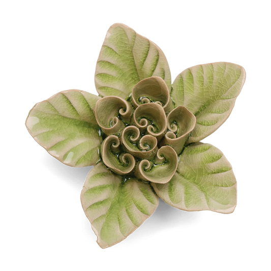 Chive “France” Ceramic Flower Collection - Green Lotus - Home Decor