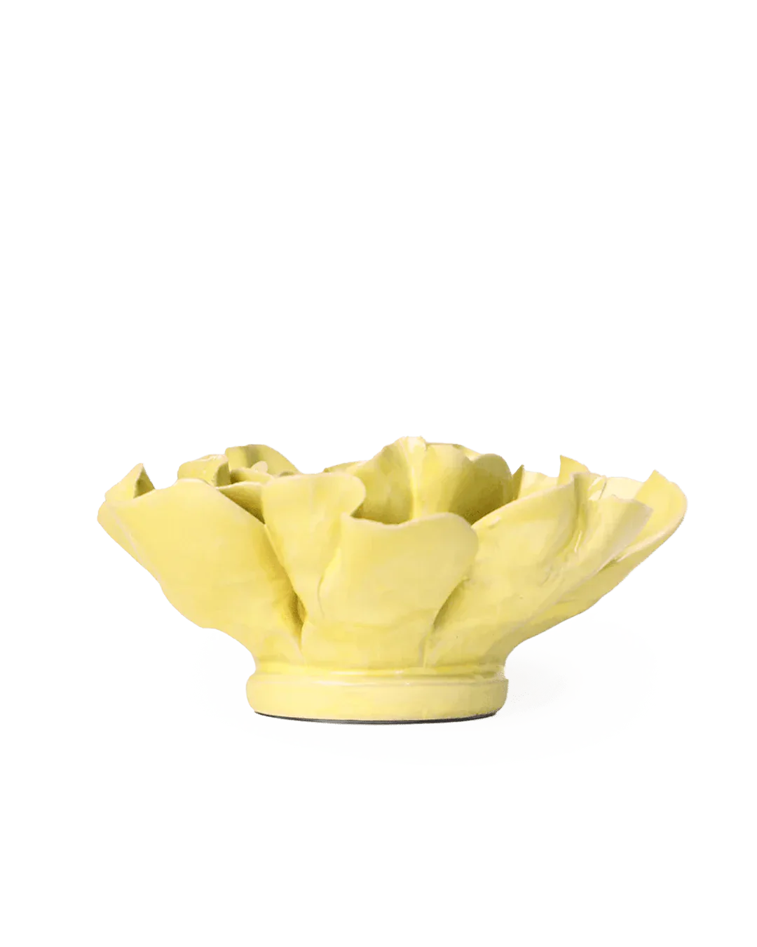 Chive Lime Yellow Larkspur Ceramic Flower
