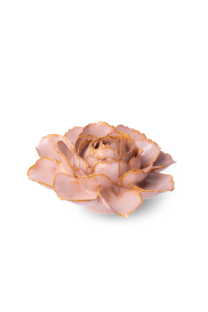 Chive Rose Pink Camellia Ceramic Flower - Home Decor