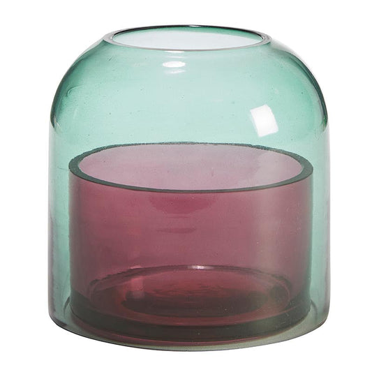 Colored Glass Candle Cloche - Small - Candle Holder