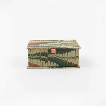 Handcrafted Marbled Keepsake Box Set - Moss Bubble & Moss Mountain