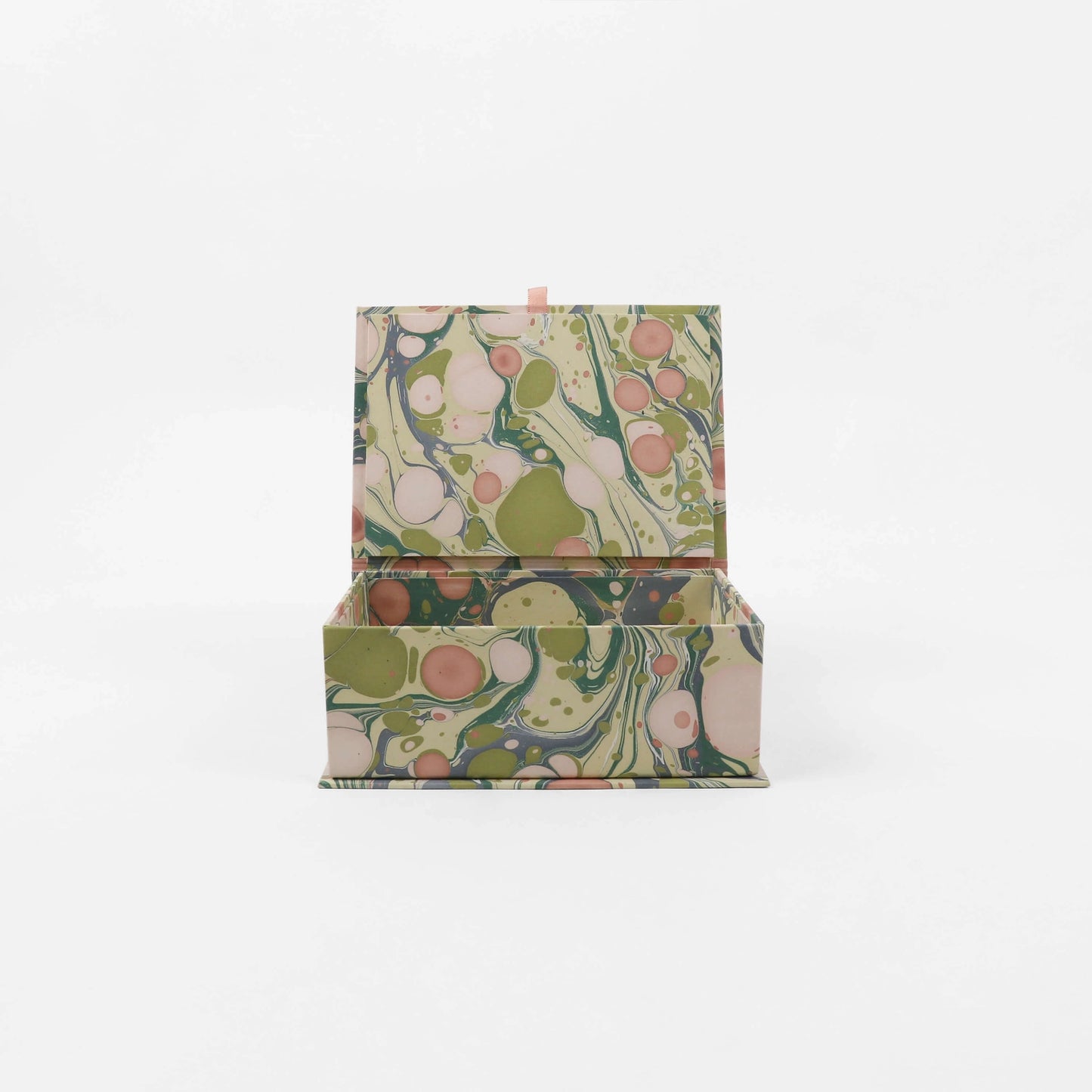 Handcrafted Marbled Keepsake Box Set - Moss Bubble & Moss Mountain