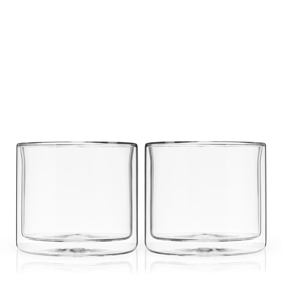 Double Walled Old Fashioned Glasses - Set of 2 - Drinkware