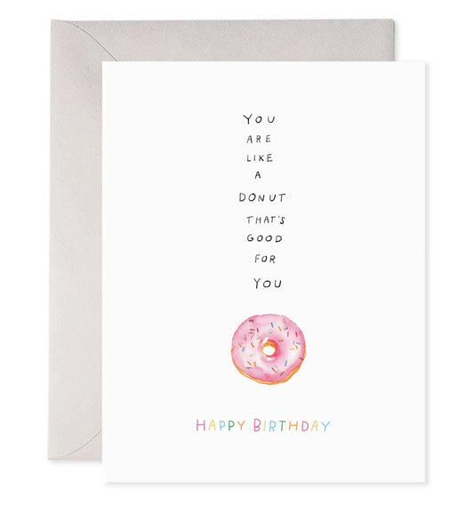 E. Frances Paper Healthy Donut Greeting Card - Greeting Card