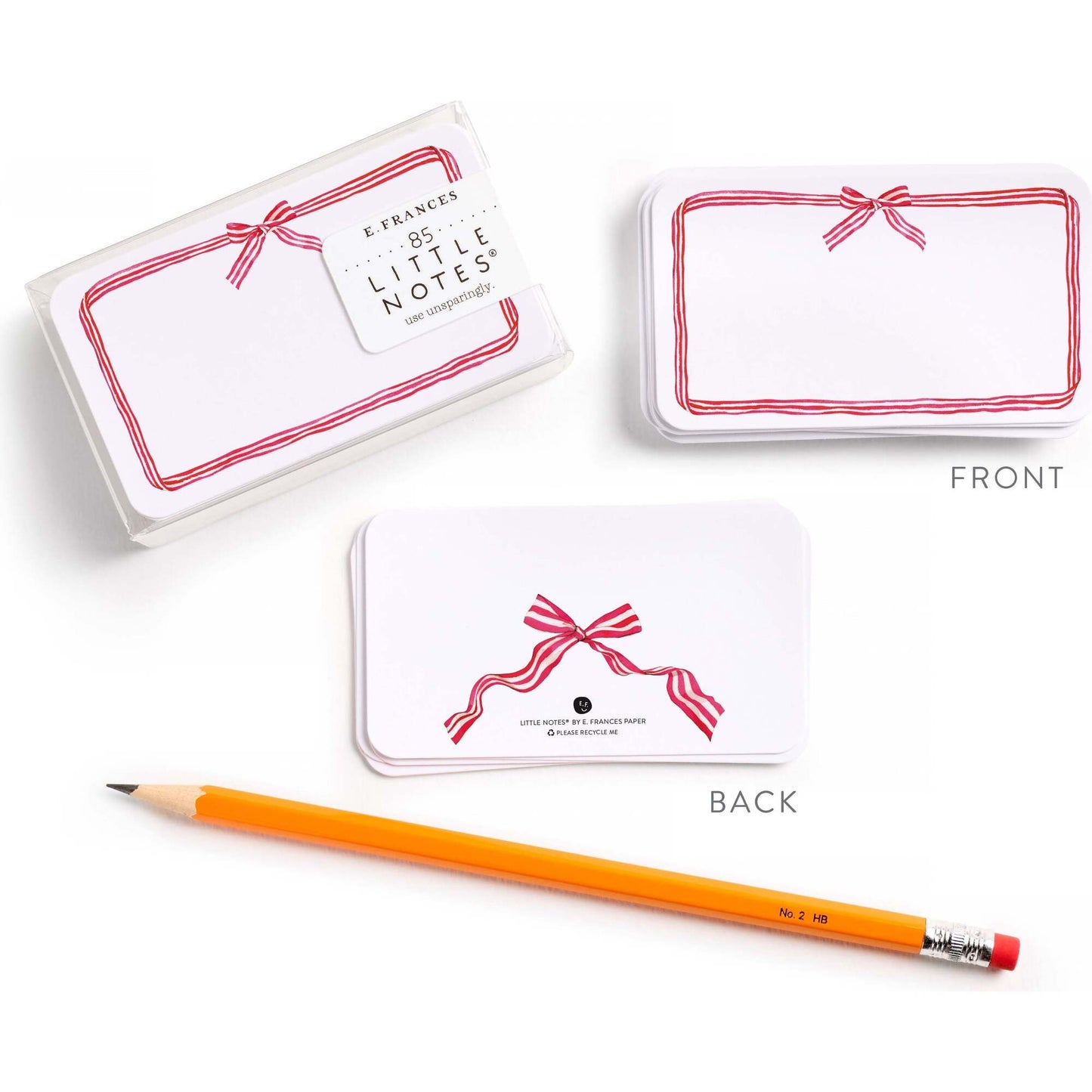 E. Frances Paper Red Ribbon Candy Little Notes - Holiday