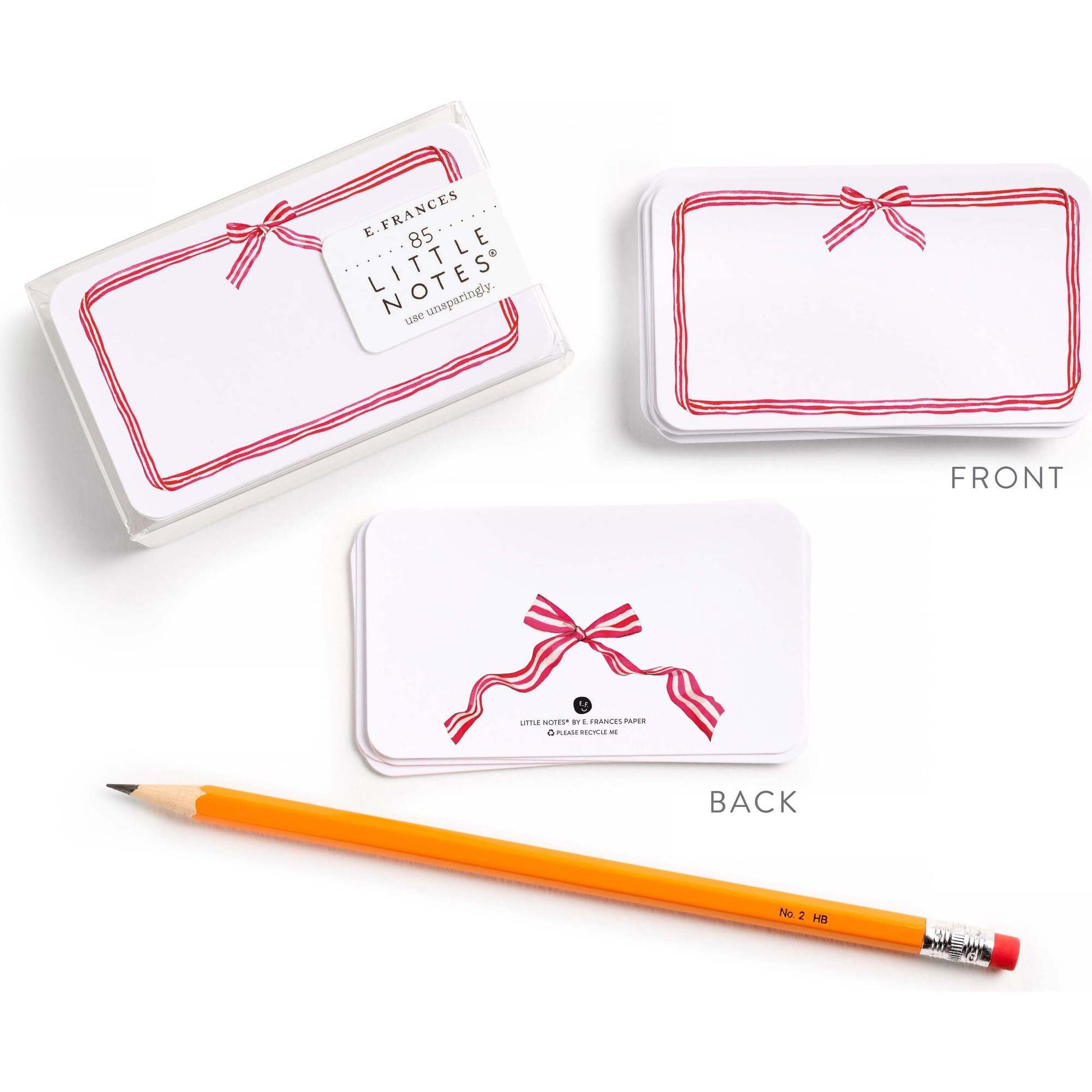 E. Frances Paper Red Ribbon Candy Little Notes - Holiday