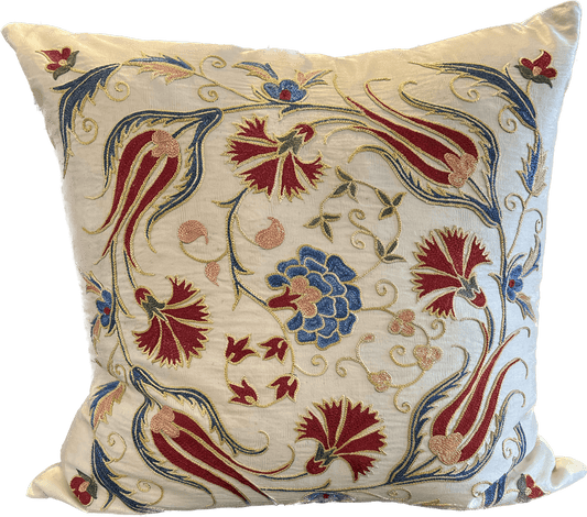 Emily Embroidered Pillow - Pillows