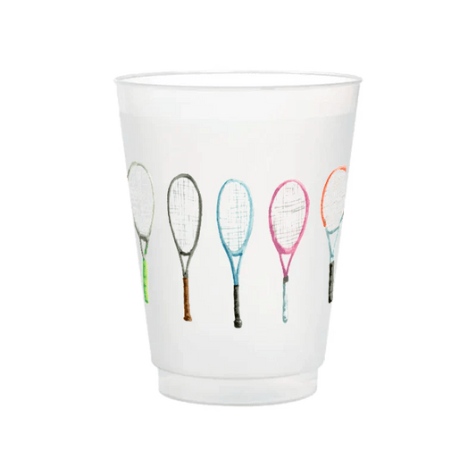 Taylor Paladino Tennis Rackets 16oz Frosted Cups
